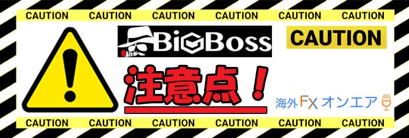 BigBoss（ビッグボス）利用時の注意点